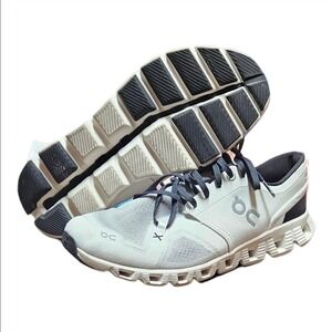 On Cloud X 3 Women's Running Shoes Size 10.5 White Black Training Sneakers